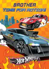 Hot Wheels Birthday Card for Brother – Time for Action! created by Danilo