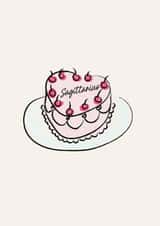 Sagittarius cute astrology star sign birthday card created by DesignGal