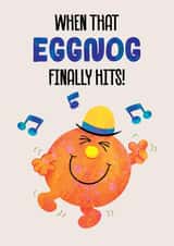 Funny Christmas Card - Eggnog Party - Mr. Men created by Mr. Men