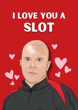 Funny Valentine's Day Card - Arne Slot - Liverpool Football created by Original Fox Cards