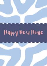 Contemporary New Home Card - Pattern - Happy New Home created by Star Studio