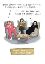 Funny Birthday / Father's Day Card - Rock Stars created by Paperlink and Meraki Greeting Cards