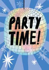 Fun Birthday Card - Party Time - Disco Ball created by studionough