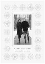 Pretty Christmas Card - Geometric Snowflakes created by Laura Bercovich