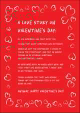 A Valentine's Love Story | Funny and Cute Valentine's Day Card created by LB Designs