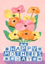 Arty Mother's Day Card - Pretty Floral Bouquet created by Catherine Pape