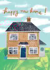 Arty New Home Card - Illustrated House created by Catherine Pape