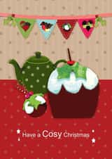 Have a Cosy Christmas, Christmas Pudding Greetings Card created by Tigerlily Makes