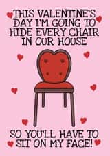 Rude Valentine's Day Card - For Her - Sit On My Face created by @Cupsie's Creations