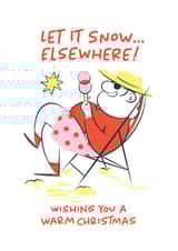 Funny Christmas Card - Santa's Beach Break created by Sabrin Deirani