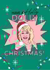Christmas Card - Dolly Parton - Holly Dolly Christmas created by Studio Smallpiece