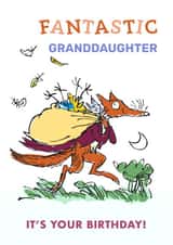 Fantastic Mr. Fox Birthday Card – Granddaughter created by Danilo