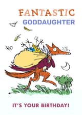 Fantastic Mr. Fox Birthday Card – Goddaughter created by Danilo