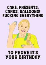 Funny Birthday Card - Real Housewives Of Salt Lake City - Heather Gay created by Stuck Shop Gifts