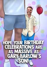 Funny Birthday Card - Gary Barlow's Son created by I Draw Stuff 