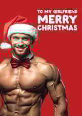 Funny Christmas Card - For Girlfriend - Hunky Santa created by Filthy Sentiments