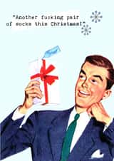Funny Christmas Card - Another Pair Of Socks created by Sweetlove Press