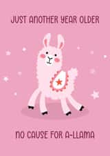 Cute Birthday Card - Llama - Pun created by Choo Choo 