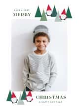 Personalised Christmas Photo Card created by Laura Bercovich - Cute Christmas Card - Santa Gnomes