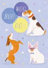 Cute Birthday Card - Dogs - Woohoo! created by Sabrin Deirani