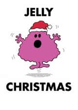 Cute Christmas Card - Mr. Jelly - Mr. Men created by Mr. Men