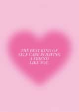 Cute Heart Best Friend Card- Just to Say created by Peaches