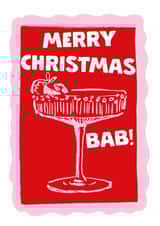 Birmingham Cocktail Christmas Card - Merry Christmas Bab! created by Fab Bab