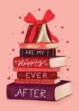 Arty Valentine's Day Card - Books - Happily Ever After created by Debbie Daley Illustrations