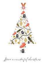 Cute Christmas card for your running obsessed friends and family created by Better for a run