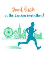 Good Luck card for your friend or loved one taking on the London Marathon created by Better for a run