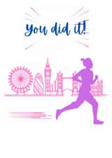Card to congratulate your friend or loved one on completing the London Marathon created by Better for a run
