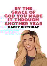 Funny Birthday Card - GK Barry - By The Grace Of God created by Filthy Sentiments