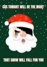 Emo Santa card created by Alana Lyman