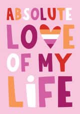 Cute Valentine's Day Card - Trans - Love Of My Life created by Lucy Maggie Designs