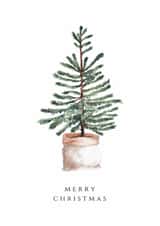 Classic Christmas Card - Tree - Watercolour created by Love My Print