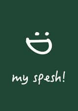 Cute smiley card for a special person created by Samuel Alexander Design