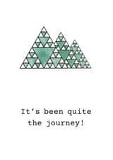 Fractal Mountains Card - Congratulations - Nature - New Adventure - Journey created by Ant&Vic UK