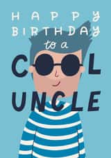Cute Birthday Card - Cool Uncle created by Christine Cuddihy Illustration