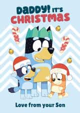 Bluey Christmas Card For Daddy – Love From Your Son created by Danilo