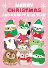 Festive Squishmallows Christmas Card created by Danilo