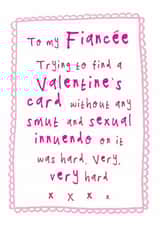 Funny Valentine's Card - Innuendo - For Fiancée created by Bow & Bell