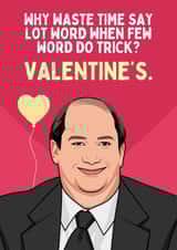 Funny Valentine's Day Card - The Office - Kevin Malone created by Sundiva Designs