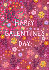 Pretty Galentine's Day Card - For Gals - Flowers created by Pear Tree Press