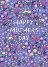 Pretty Purple Mother's Day Card - For Her - Flowers created by Pear Tree Press