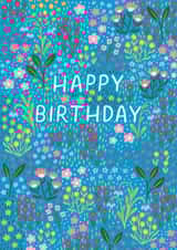 Pretty Birthday Card - Ditsy Flowers created by Pear Tree Press