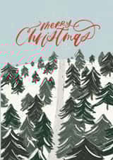 Merry Christmas Tree Farm Card, Snowy Card, Nostalgic Christmas created by Ashlyn Postier
