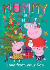 Peppa Pig Christmas Card for Mummy – Love from Son created by Danilo