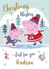 Peppa Pig Christmas Card for Godson – Skating Fun created by Danilo