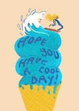Fun Birthday Card - Ice Cream - Surf created by Laura McHugh