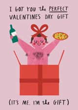 Funny Valentine's Day Card - The Perfect Gift - It's Me created by Alice Mole Illustration
